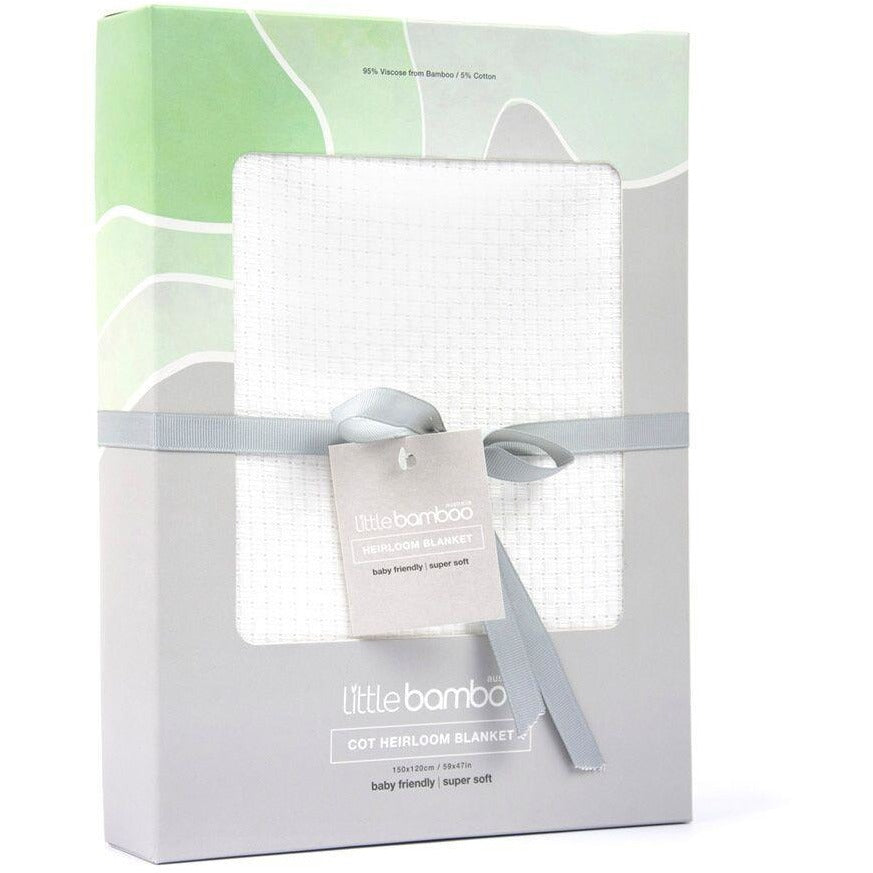 Little Bamboo - Airflow Cellular Cot Blanket - Baby Blankets - Little Bamboo - Afterpay - Zippay Carry Them Close