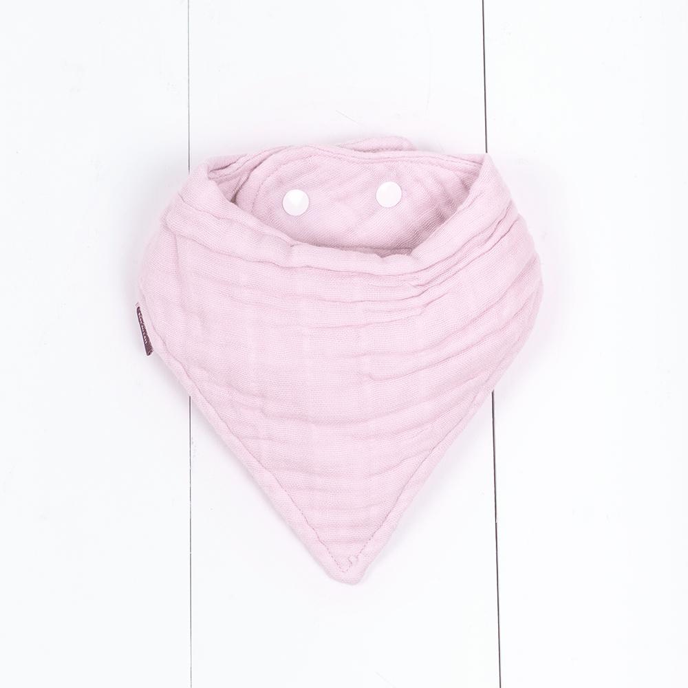 Bebe Au Lait - Muslin Bandana Bibs (2pk) - Rose Quartz & Petal