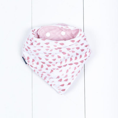 Bebe Au Lait - Muslin Bandana Bibs (2pk) - Rose Quartz & Petal