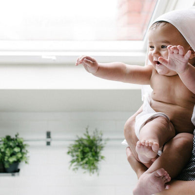 Little Bamboo - Hooded Towel White - Bath - Little Bamboo - Afterpay - Zippay Carry Them Close