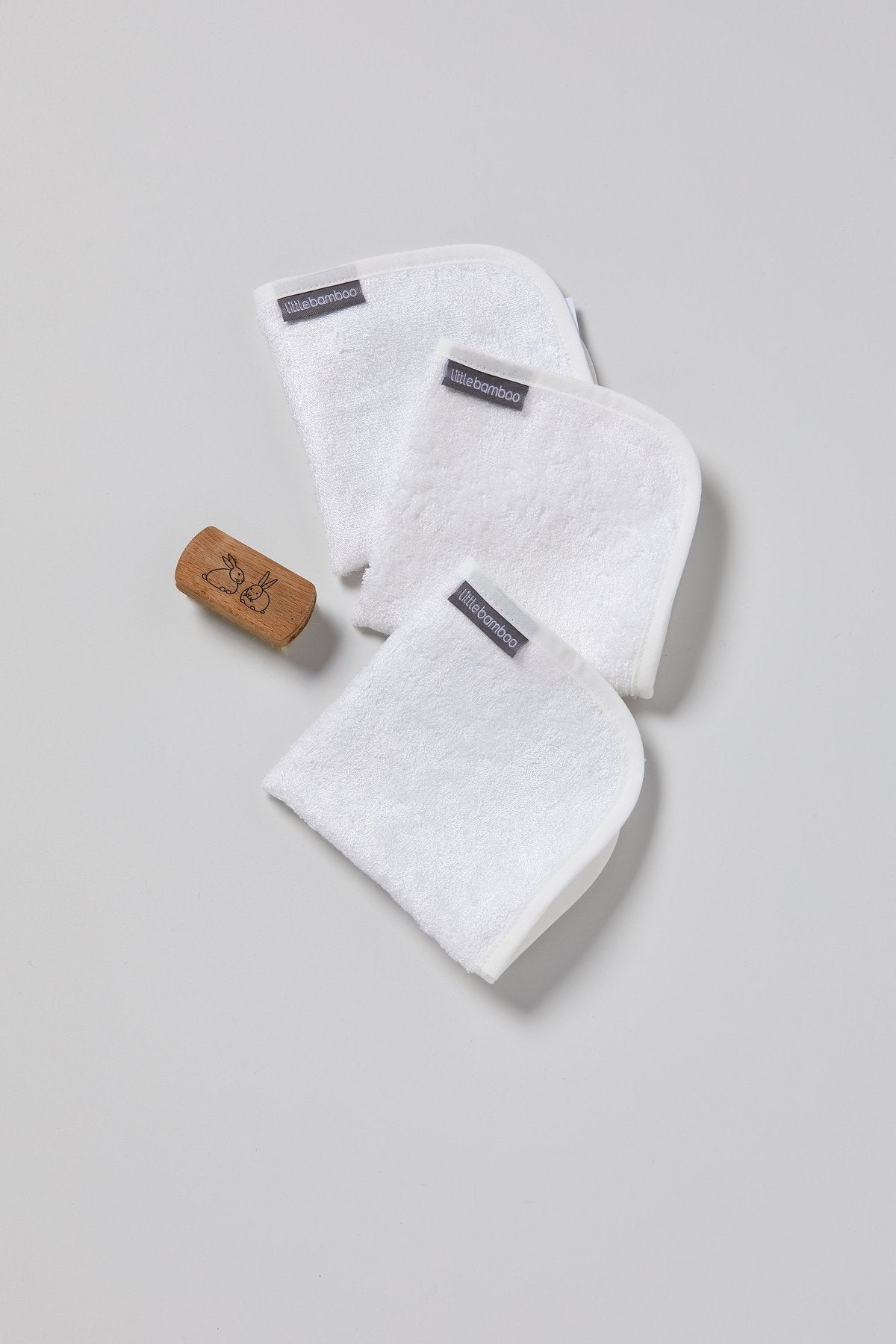 Little Bamboo - Towelling Washers (3pk) Natural