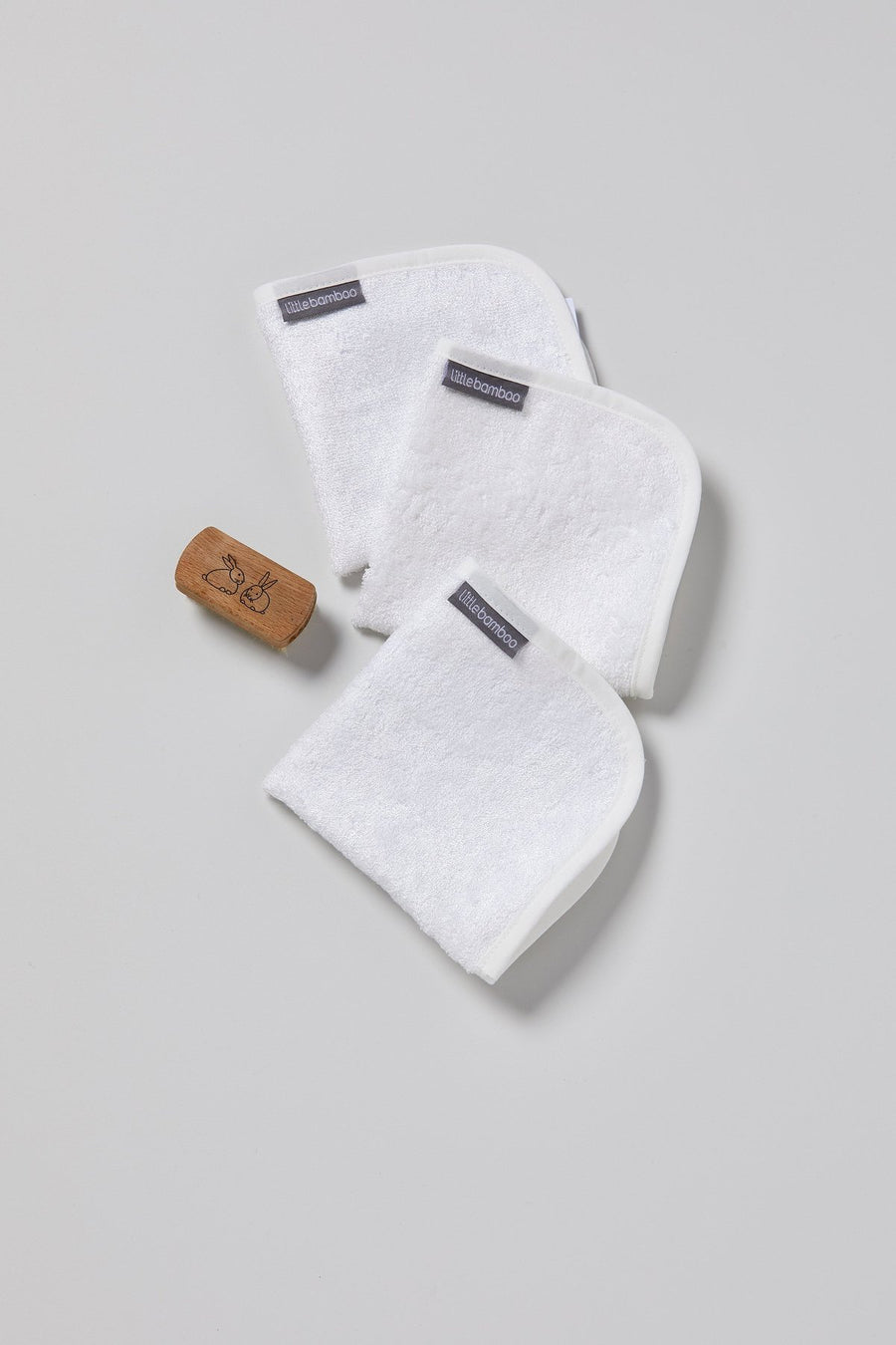 Little Bamboo - Towelling Washers (3pk) Natural