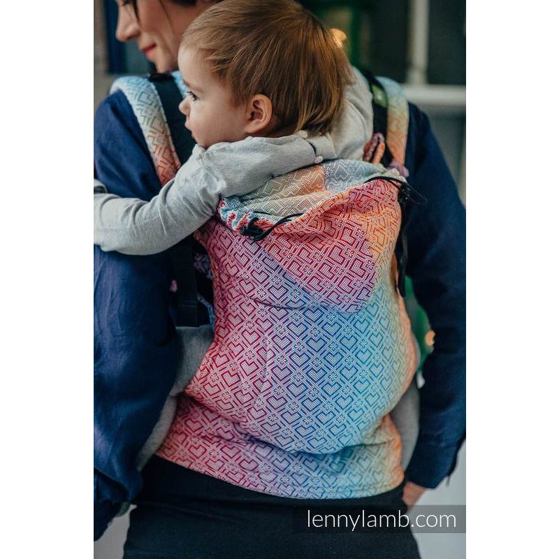 Lenny Lamb Ergonomic Carrier (TODDLER) - BIG LOVE RAINBOW - Toddler Carrier - Lenny Lamb - Afterpay - Zippay Carry Them Close
