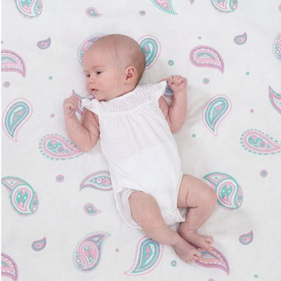Bubble - Baby Swaddle Bamboo (Paisley Set of 3) - swaddle - Bubble - Afterpay - Zippay Carry Them Close