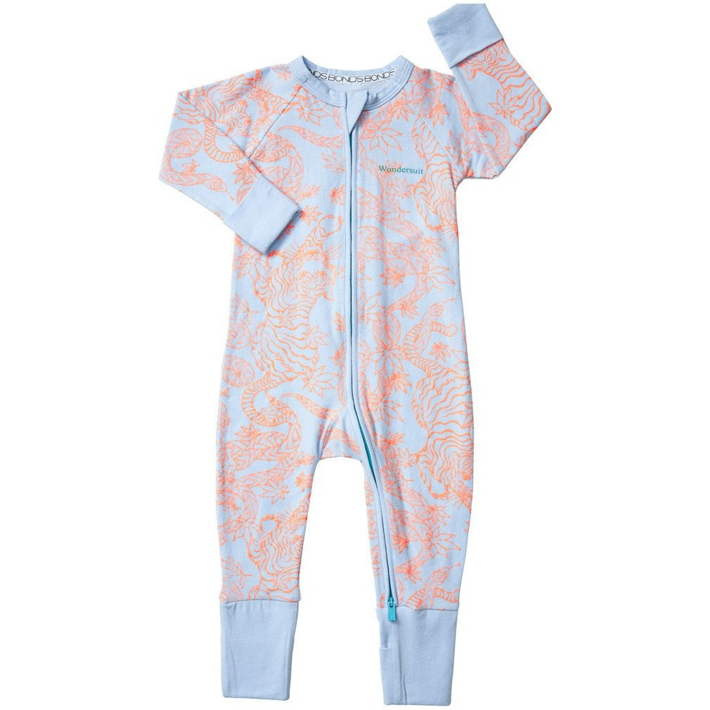 Bonds - Zip Wondersuit - ORIENTAL TIGER OUTLINE ARIZONA SUNSET