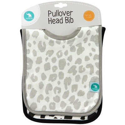 All4Ella Bibs Pull over Head (Set 2) - Leopard Black - Clothing - All4Ella - Afterpay - Zippay Carry Them Close
