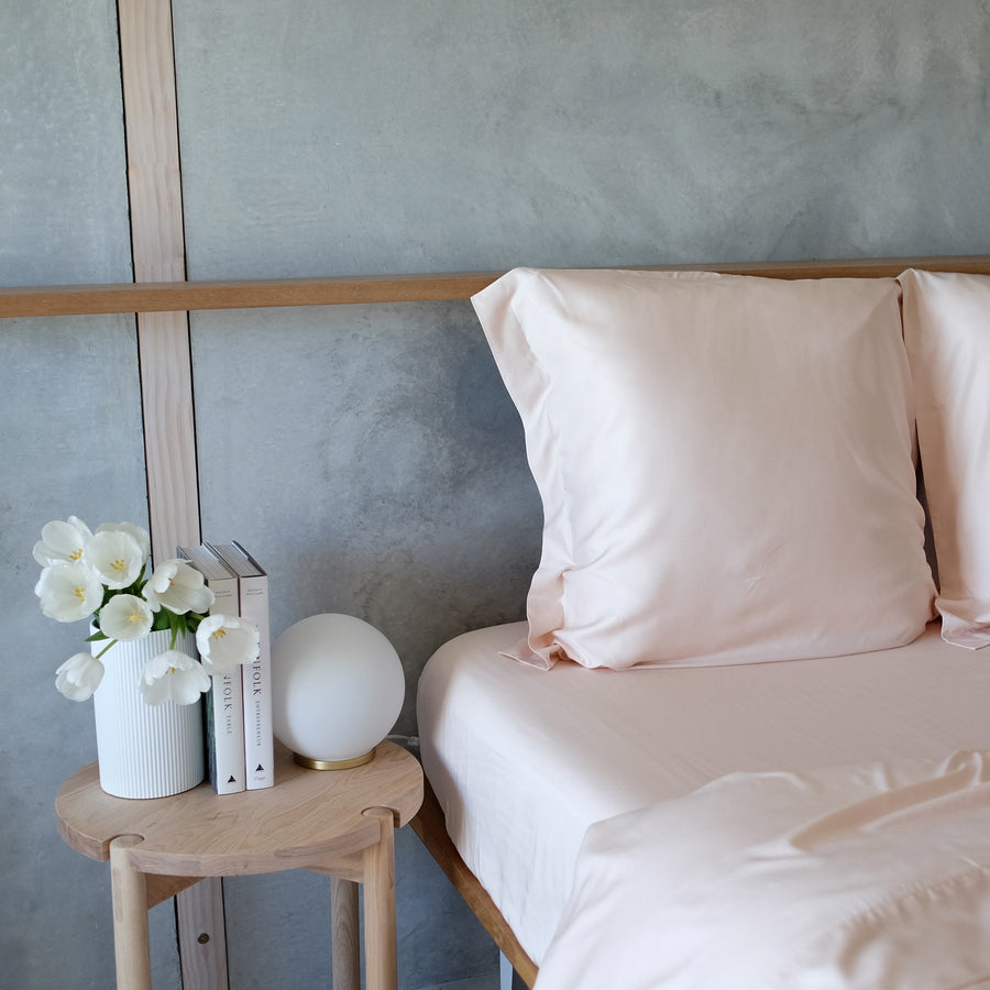 Mulberry Threads - Organic Bamboo Baby Pillowcase - Blush