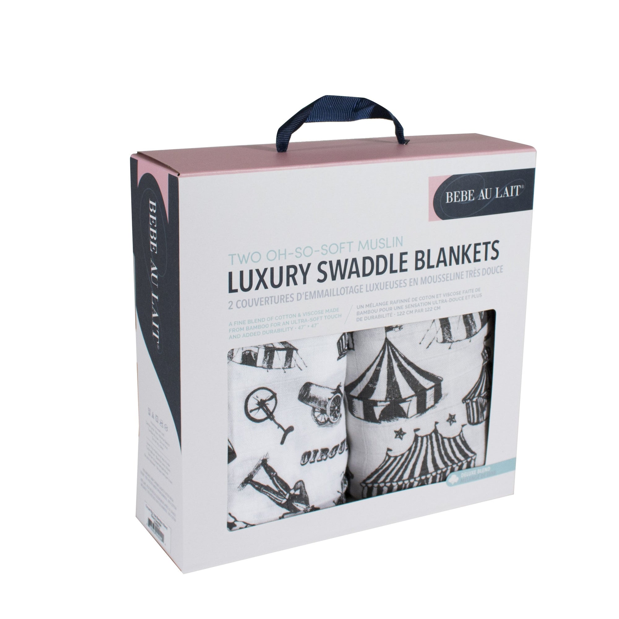 Bebe Au Lait - Bamboo Baby Swaddle - Circus & Big Tops (2pk)