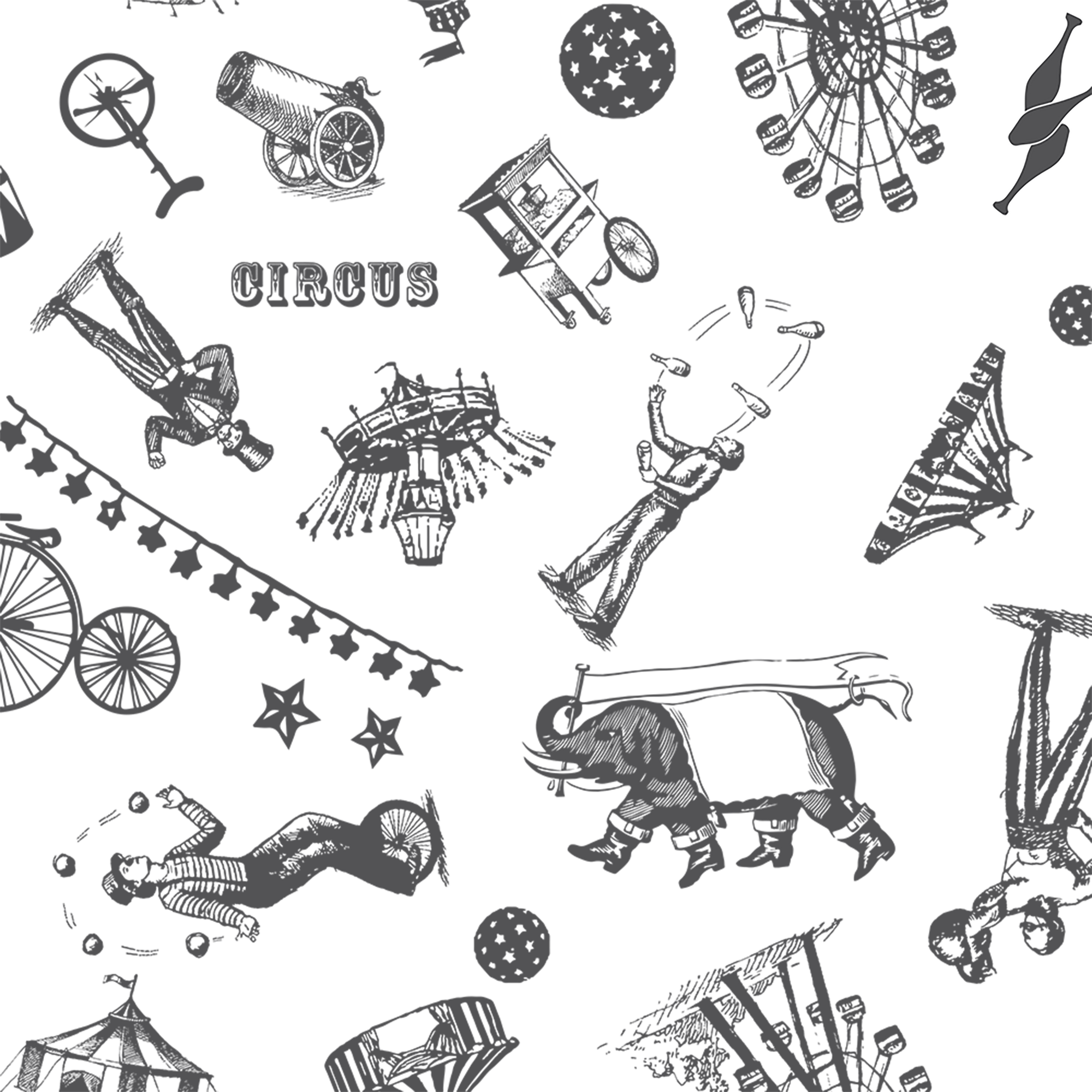 Bebe Au Lait - Bamboo Baby Swaddle - Circus & Big Tops (2pk)