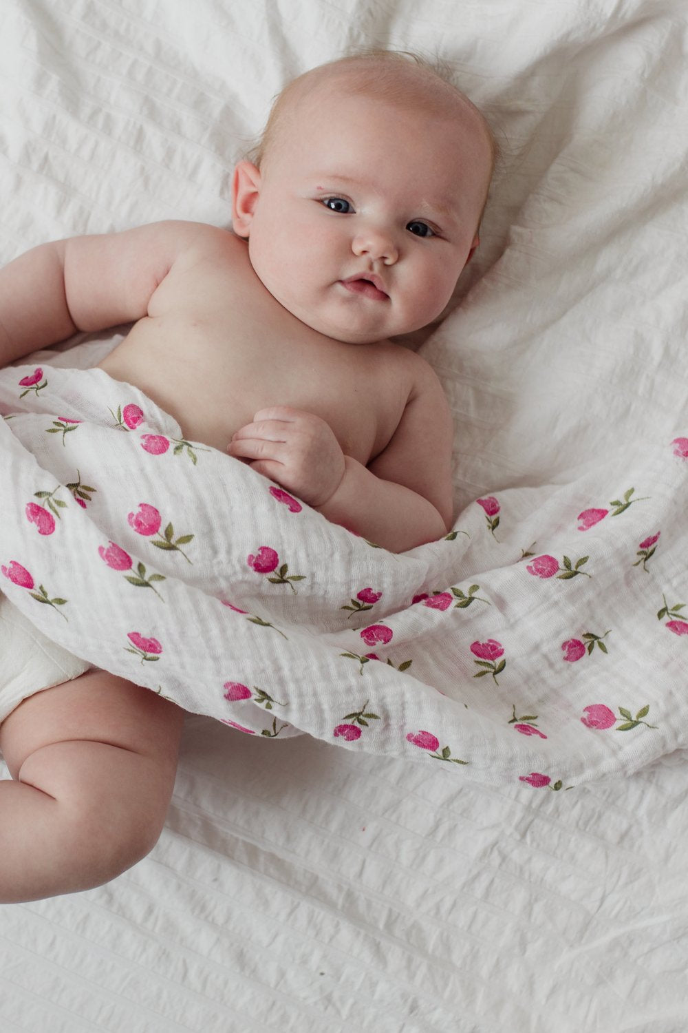 Clementine Kids - Cotton Muslin Baby Swaddle - Baby Bud