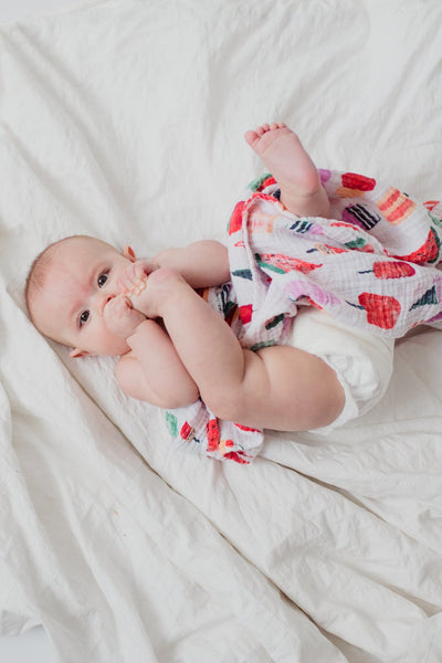 Clementine Kids - Cotton Muslin Baby Swaddle - Ice Cream