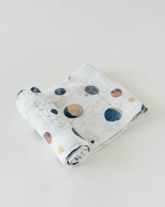 Little Unicorn - Cotton Muslin Baby Swaddle - Planetary