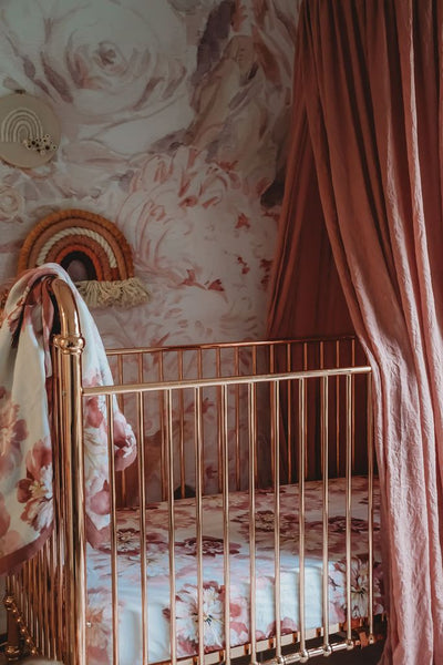 Pop Ya Tot - Cotton Muslin Cot Sheet - Anthe