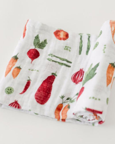 Little Unicorn - Cotton Muslin Baby Swaddle - Farmers Market