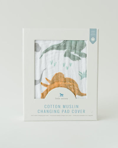Little Unicorn - Changing Pad Cover - Dino Friends