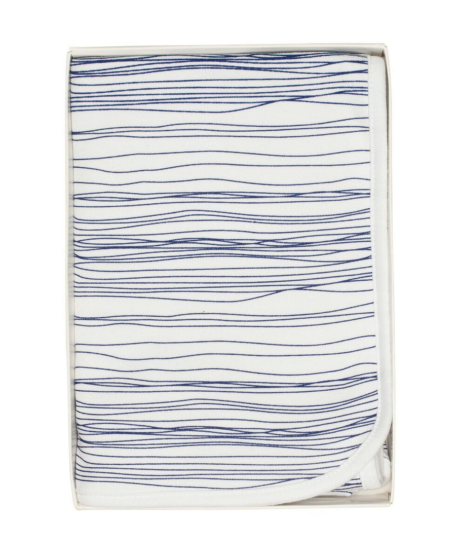 Emotion & Kids - Baby Swaddle Wrap - Navy Scribble