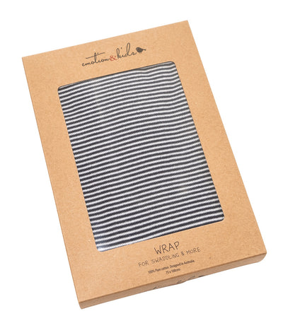 Emotion & Kids - Baby Swaddle Wrap - Navy Stripe