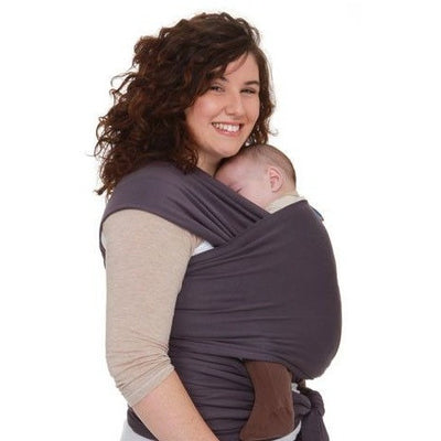 Moby Wrap Organic - Eggplant, , Stretchy Wrap, Moby, Carry Them Close - 1