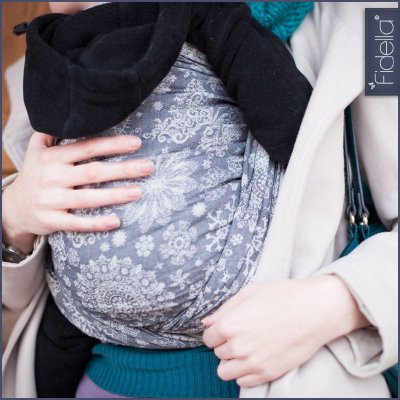 Fidella Woven Wrap - Iced Butterfly smoke - Woven Wrap - Fidella - Afterpay - Zippay Carry Them Close