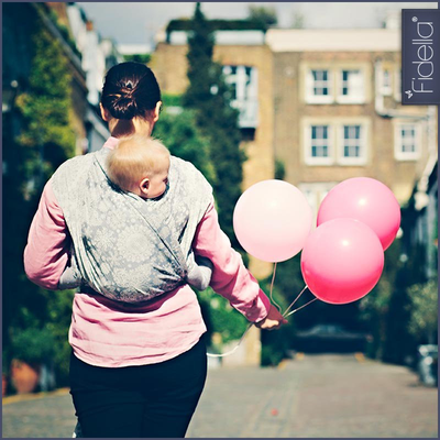 Fidella Woven Wrap - Iced Butterfly smoke - Woven Wrap - Fidella - Afterpay - Zippay Carry Them Close