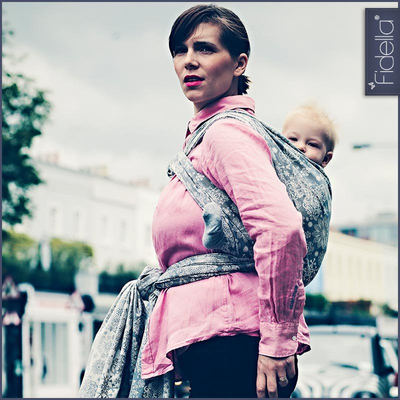 Fidella Woven Wrap - Iced Butterfly smoke - Woven Wrap - Fidella - Afterpay - Zippay Carry Them Close