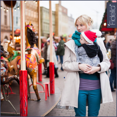 Fidella Woven Wrap - Iced Butterfly smoke - Woven Wrap - Fidella - Afterpay - Zippay Carry Them Close