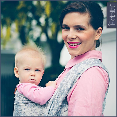 Fidella Woven Wrap - Iced Butterfly smoke - Woven Wrap - Fidella - Afterpay - Zippay Carry Them Close