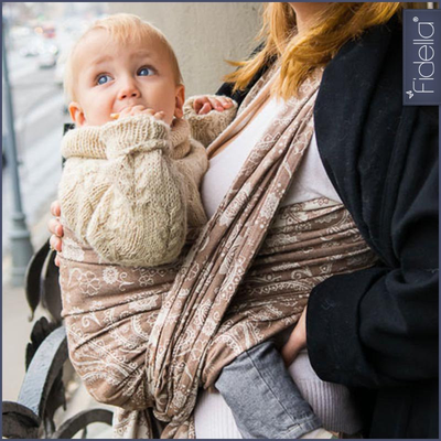 Fidella Woven Wrap - Persian Paisley toffee - Woven Wrap - Fidella - Afterpay - Zippay Carry Them Close