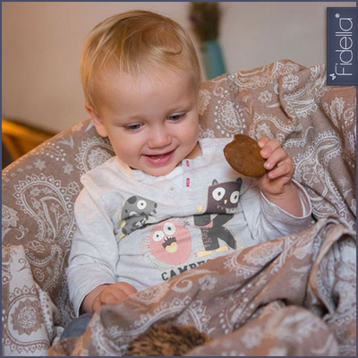 Fidella Ring Sling - Persian Paisley toffee - Ring Sling - Fidella - Afterpay - Zippay Carry Them Close