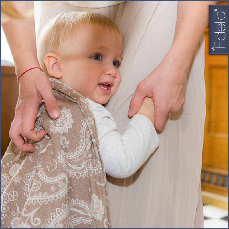 Fidella Ring Sling - Persian Paisley toffee - Ring Sling - Fidella - Afterpay - Zippay Carry Them Close