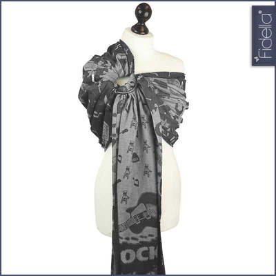 Fidella Ring Sling - Rock n Rolla -silver - Ring Sling - Fidella - Afterpay - Zippay Carry Them Close