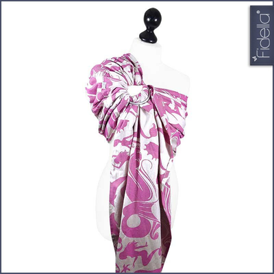 Fidella Ring Sling - Sirens - raspberry - Ring Sling - Fidella - Afterpay - Zippay Carry Them Close