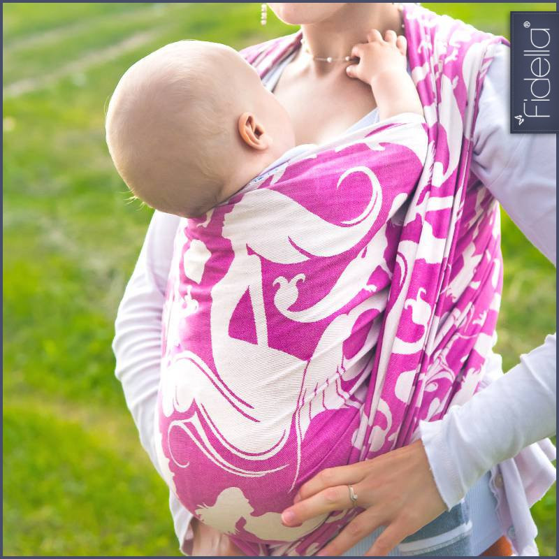 Fidella Woven Wrap - Sirens - raspberry - Woven Wrap - Fidella - Afterpay - Zippay Carry Them Close