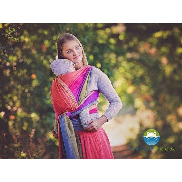 Little Frog Woven Wrap - Fuchsia Agat, , Woven Wrap, Little Frog, Carry Them Close - 1