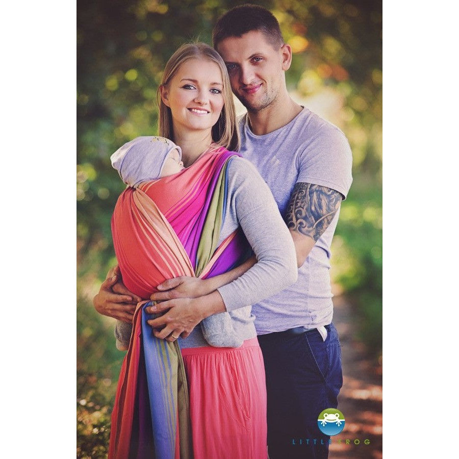 Little Frog Woven Wrap - Fuchsia Agat, , Woven Wrap, Little Frog, Carry Them Close - 2