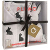 Plum Gift Pack - Baby Romper & Soft Toy - Gold Bunny - Clothing - Plum - Afterpay - Zippay Carry Them Close