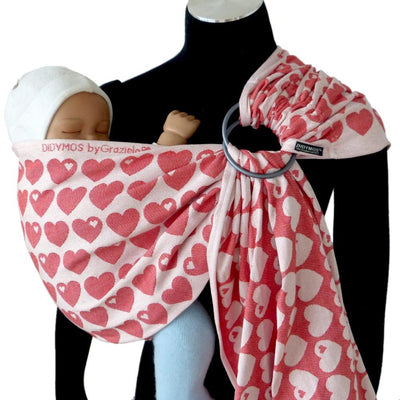 Didymos Ring Sling (DidySling) - Graziela Hearts - Ring Sling - Didymos - Afterpay - Zippay Carry Them Close
