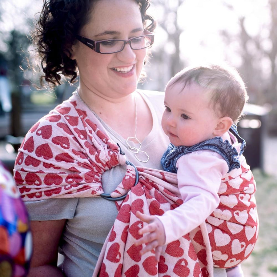 Didymos Ring Sling (DidySling) - Graziela Hearts - Ring Sling - Didymos - Afterpay - Zippay Carry Them Close