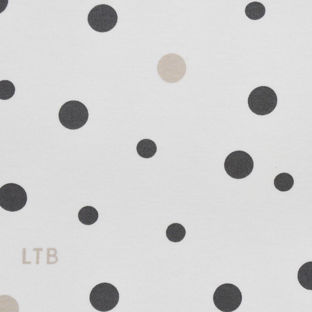 Little Turtle Baby - Stretch Jersey Swaddle - Grey & Beige Spots