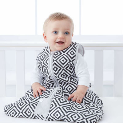 Grobag - Diamonds Black Travel 2.5 Tog - Baby Sleeping Bags - The Gro Company - Afterpay - Zippay Carry Them Close