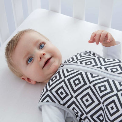 Grobag - Diamonds Black Travel 2.5 Tog - Baby Sleeping Bags - The Gro Company - Afterpay - Zippay Carry Them Close