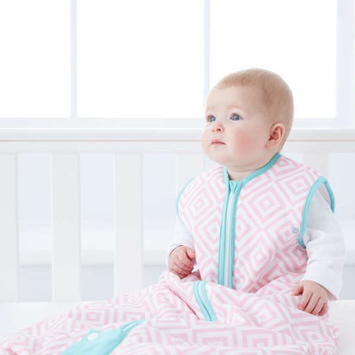 Grobag - Diamonds Pink Travel 2.5 Tog - Baby Sleeping Bags - The Gro Company - Afterpay - Zippay Carry Them Close