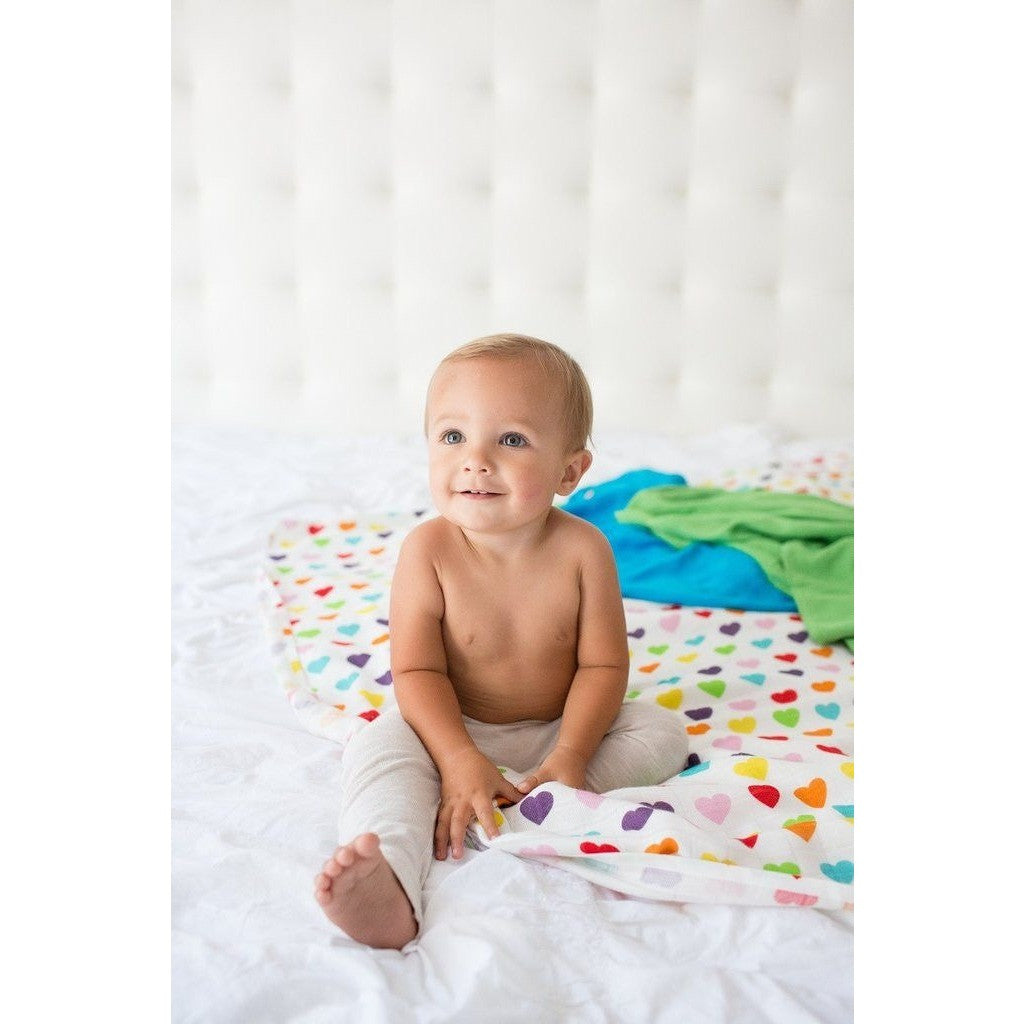 Tula Blanket - Rainbow Hearts Oliver (Set), , Baby Blankets, Tula, Carry Them Close - 3