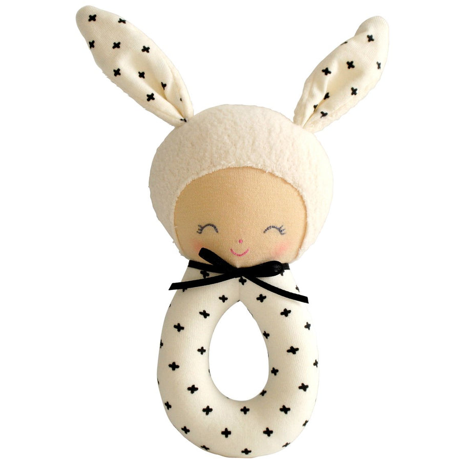 Alimrose - Charlie Grab Rattle Black - Toys - Alimrose - Afterpay - Zippay Carry Them Close