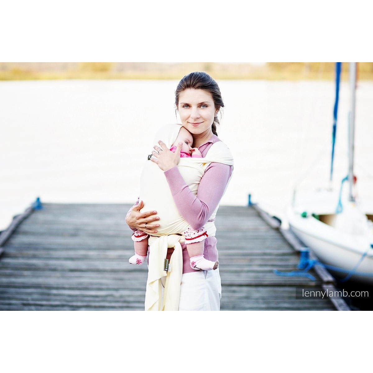 Lenny Lamb Stretchy Wrap - IVORY - Stretchy Wrap - Lenny Lamb - Afterpay - Zippay Carry Them Close