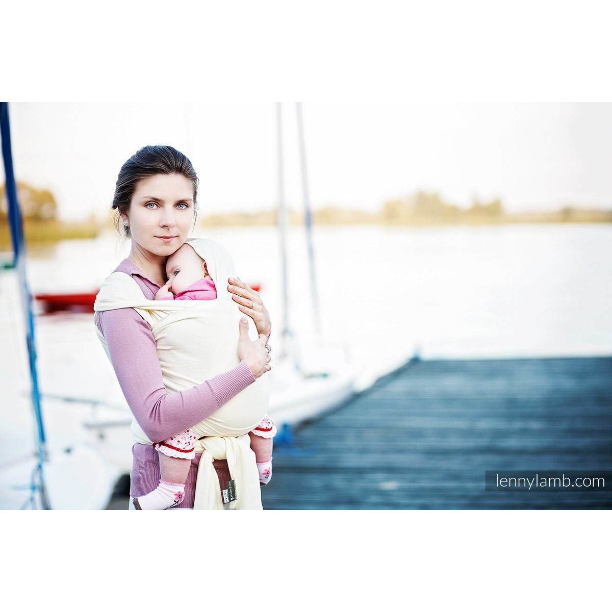 Lenny Lamb Stretchy Wrap - IVORY - Stretchy Wrap - Lenny Lamb - Afterpay - Zippay Carry Them Close