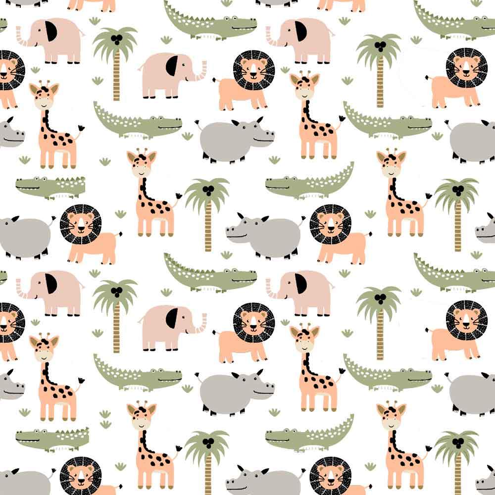 Di Lusso Living - Muslin Baby Swaddle Wrap - Jungle Safari