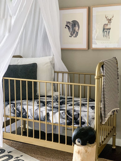 Pop Ya Tot - Cotton Muslin Cot Sheet - Koi