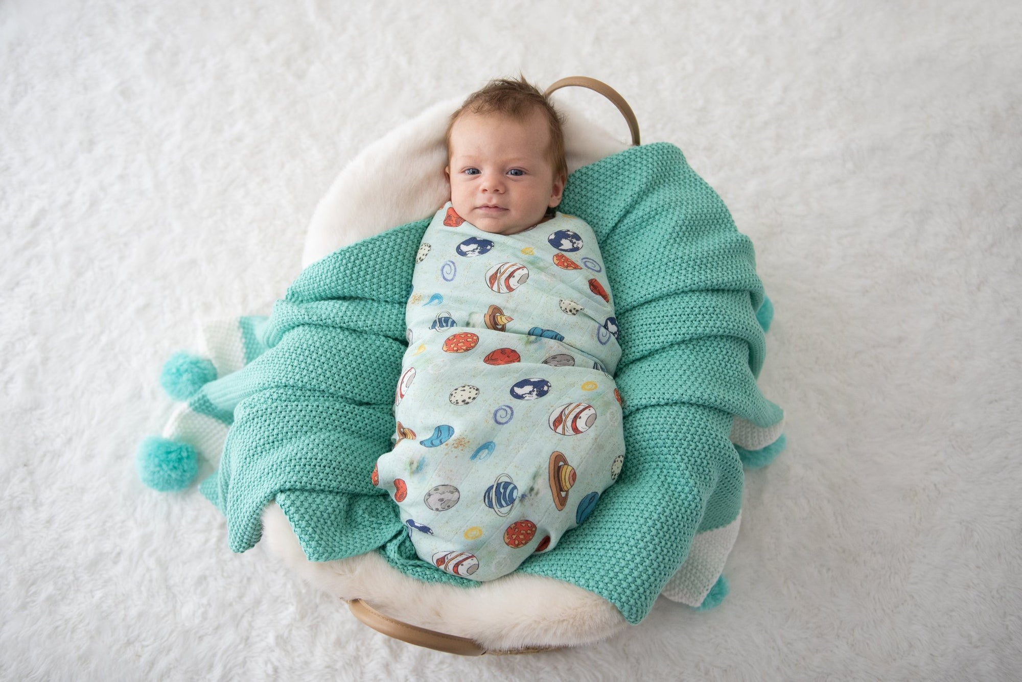 Kute Cuddles - Organic Bamboo Muslin Swaddle - Zion