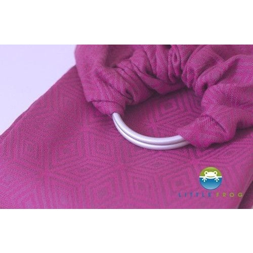 Little Frog Ring Sling - Jacquard Fuschia Cube - Ring Sling - Little Frog - Afterpay - Zippay Carry Them Close